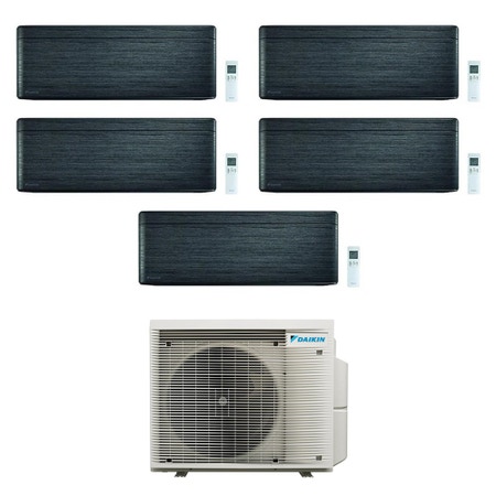 Immagine di Daikin STYLISH R32 Climatizzatore a parete penta split inverter Wi-Fi blackwood | unità esterna 7.8 kW unità interne 7000+7000+7000+7000+7000 BTU 5MXM90A9+FTXA[20|20|20|20|20]BT