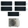Daikin STYLISH R32 Climatizzatore a parete penta split inverter Wi-Fi nero | unità esterna 7.8 kW unità interne 5000+9000+9000+9000+12000 BTU 5MXM90A9+CTXA[15]BB+FTXA[25|25|25|35]BB