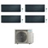 Immagine di Daikin STYLISH R32 Climatizzatore a parete quadri split inverter Wi-Fi blackwood | unità esterna 6.8 kW unità interne 5000+5000+5000+7000 BTU 4MXM68A9+CTXA[15|15|15]BT+FTXA[20]BT