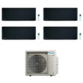 Immagine di Daikin STYLISH R32 Climatizzatore a parete quadri split inverter Wi-Fi nero | unità esterna 6.8 kW unità interne 7000+7000+9000+12000 BTU 4MXM68A9+FTXA[20|20|25|35]BB