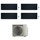 Daikin STYLISH R32 Climatizzatore a parete quadri split inverter Wi-Fi nero | unità esterna 6.8 kW unità interne 7000+7000+9000+15000 BTU 4MXM68A9+FTXA[20|20|25|42]BB