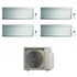 Immagine di Daikin STYLISH R32 Climatizzatore a parete quadri split inverter Wi-Fi silver | unità esterna 6.8 kW unità interne 9000+9000+9000+12000 BTU 4MXM68A9+FTXA[25|25|25|35]BS