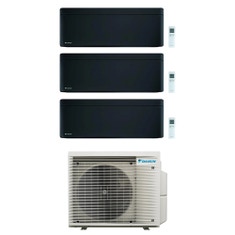 Immagine di Daikin STYLISH R32 Climatizzatore a parete trial split inverter Wi-Fi nero | unità esterna 6.8 kW unità interne 5000+5000+15000 BTU 3MXM68A9+CTXA[15|15]BB+FTXA[42]BB