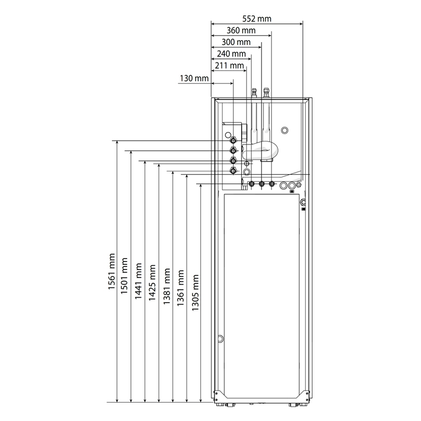 Ariston 3078102 Piedini antivibranti per montaggio a parete (4 pezzi)