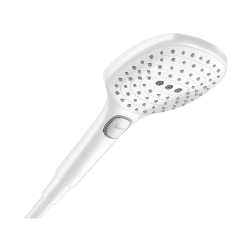 Immagine di Hansgrohe RAINDANCE SELECT E doccetta 120, 3 jet, colore bianco finitura opaco 26520700