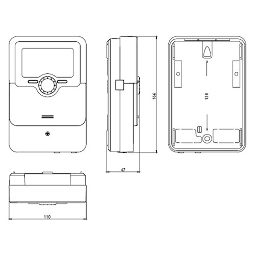 Immagine di Caleffi Regolatore digitale con sinottico funzionale per riscaldamento e raffrescamento 161010