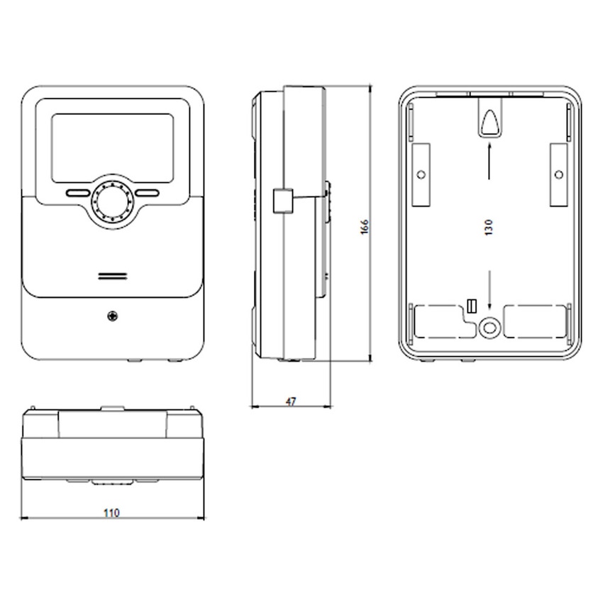 Immagine di Caleffi Regolatore digitale con sinottico funzionale per riscaldamento e raffrescamento 161010