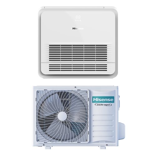 Immagine di Hisense AKT-K8 Climatizzatore a console monosplit inverter | unità esterna 2.6 kW unità interna 9000 BTU AKT26UR4RSK8+AUW26U4RS8