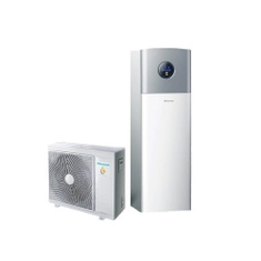 Immagine di Hisense HI-THERMA INTEGRA pompa di calore split aria-acqua per riscaldamento, raffreddamento e produzione ACS, accumulo 230 l | unità interna e unità esterna 4.4 kW AHS-044HCDSAA-23+AHW-044HCDS1