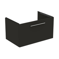 Immagine di Ideal Standard I.LIFE B mobile sottolavabo L.80 H.44 P.50.5 cm, con un cassetto esterno, interno colore antracite, colore grigio carbonio finitura opaco T5271NV