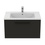 Immagine di Ideal Standard I.LIFE B set L.80 cm con mobile sottolavabo, colore grigio carbonio finitura opaco, lavabo, colore bianco finitura lucido, specchio rettangolare T5271NV+T460401