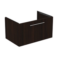 Immagine di Ideal Standard I.LIFE B mobile sottolavabo L.80 H.44 P.50.5 cm, con un cassetto esterno, interno colore antracite, finitura quercia scura T5271NW
