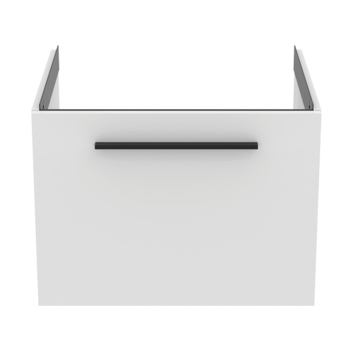 Immagine di Ideal Standard I.LIFE B mobile sottolavabo L.60 H.43.6 P.50.5 cm, con un cassetto esterno, interno colore antracite, colore bianco finitura opaco T5269DU