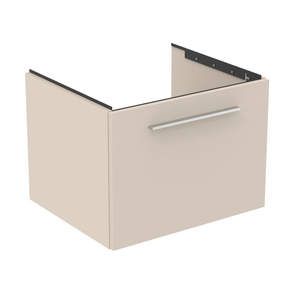 Immagine di Ideal Standard I.LIFE B mobile sottolavabo L.60 H.43.6 P.50.5 cm, con un cassetto esterno, interno colore antracite, colore sabbia finitura opaco T5269NF
