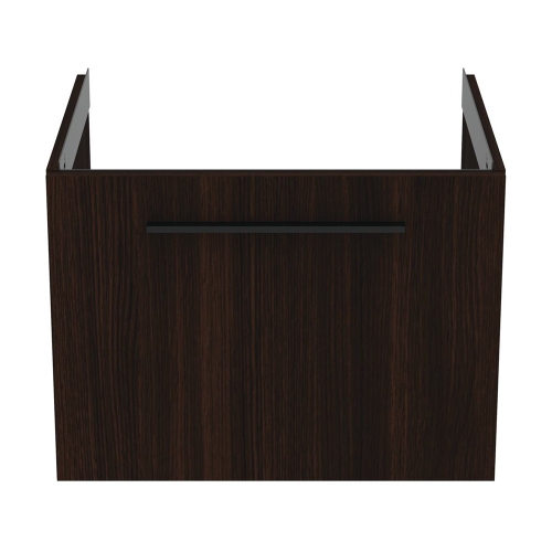 Immagine di Ideal Standard I.LIFE B mobile sottolavabo L.60 H.43.6 P.50.5 cm, con un cassetto esterno, interno colore antracite, finitura quercia scura T5269NW