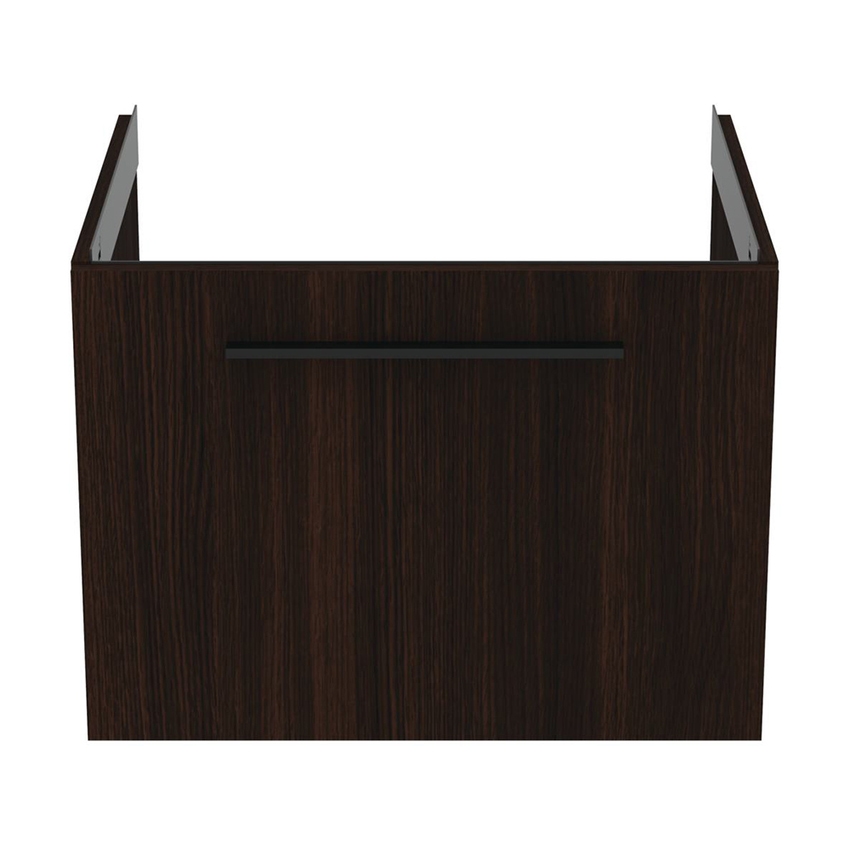 Immagine di Ideal Standard I.LIFE B mobile sottolavabo L.60 H.43.6 P.50.5 cm, con un cassetto esterno, interno colore antracite, finitura quercia scura T5269NW