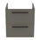 Immagine di Ideal Standard I.LIFE B set L.60 cm con mobile sottolavabo, colore grigio quarzo finitura opaco, lavabo, colore bianco finitura lucido, specchio rettangolare T5270NG+T460501