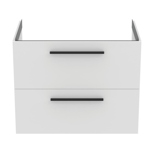 Immagine di Ideal Standard I.LIFE B set L.80 cm con mobile sottolavabo, colore bianco finitura opaco, lavabo, colore bianco finitura lucido, specchio rettangolare T5272DU+T460401