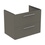 Immagine di Ideal Standard I.LIFE B set L.80 cm con mobile sottolavabo, colore grigio quarzo finitura opaco, lavabo, colore bianco finitura lucido, specchio rettangolare T5272NG+T460401