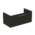 Immagine di Ideal Standard I.LIFE B mobile sottolavabo L.100 H.44 P.50.5 cm, con un cassetto esterno, interno colore antracite, colore grigio carbonio finitura opaco T5275NV