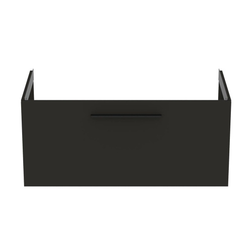 Immagine di Ideal Standard I.LIFE B mobile sottolavabo L.100 H.44 P.50.5 cm, con un cassetto esterno, interno colore antracite, colore grigio carbonio finitura opaco T5275NV