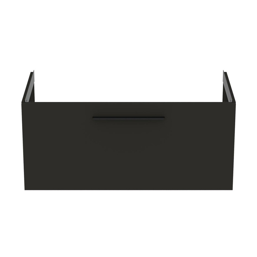 Immagine di Ideal Standard I.LIFE B mobile sottolavabo L.100 H.44 P.50.5 cm, con un cassetto esterno, interno colore antracite, colore grigio carbonio finitura opaco T5275NV
