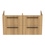 Immagine di Ideal Standard I.LIFE B set L.120 cm con mobile sottolavabo, finitura quercia chiara, lavabo colore bianco finitura lucido, specchio rettangolare T5278NX+T460201