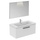 Ideal Standard I.LIFE B composizione bagno: mobile sottolavabo L.100 cm, colore bianco finitura opaco, lavabo L.101 cm, colore bianco finitura lucido, miscelatore monocomando finitura cromo T5275DU+T460301+A6550AA