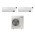 Immagine di Samsung WINDFREE ELITE R32 Climatizzatore a parete dual split inverter Wi-Fi bianco | unità esterna 10 kW unità interne 9000+9000 BTU AJ100TXJ5KG/EU+AR[09|09]CXCAAWKNEU