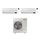 Samsung WINDFREE ELITE R32 Climatizzatore a parete dual split inverter Wi-Fi bianco | unità esterna 10 kW unità interne 9000+12000 BTU AJ100TXJ5KG/EU+AR[09|12]CXCAAWKNEU