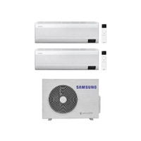 Immagine di Samsung WINDFREE ELITE R32 Climatizzatore a parete dual split inverter Wi-Fi bianco | unità esterna 5.2 kW unità interne 7000+7000 BTU AJ052TXJ3KG/EU+AR[07|07]CXCAAWKNEU