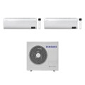 Immagine di Samsung WINDFREE ELITE R32 Climatizzatore a parete dual split inverter Wi-Fi bianco | unità esterna 6.8 kW unità interne 7000+7000 BTU AJ068TXJ3KG/EU+AR[07|07]CXCAAWKNEU