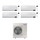 Samsung WINDFREE ELITE R32 Climatizzatore a parete quadri split inverter Wi-Fi bianco | unità esterna 10 kW unità interne 12000+12000+12000+12000 BTU AJ100TXJ5KG/EU+AR[12|12|12|12]CXCAAWKNEU