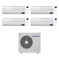 Immagine di Samsung WINDFREE ELITE R32 Climatizzatore a parete quadri split inverter Wi-Fi bianco | unità esterna 8 kW unità interne 7000+7000+7000+9000 BTU AJ080TXJ4KG/EU+AR[07|07|07|09]CXCAAWKNEU
