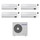 Samsung WINDFREE ELITE R32 Climatizzatore a parete quadri split inverter Wi-Fi bianco | unità esterna 8 kW unità interne 9000+9000+12000+12000 BTU AJ080TXJ4KG/EU+AR[09|09|12|12]CXCAAWKNEU