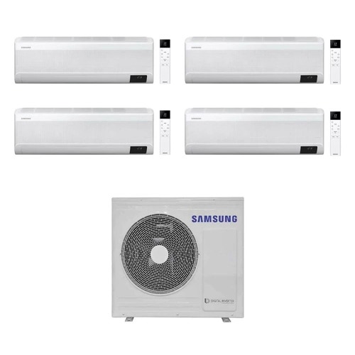 Immagine di Samsung WINDFREE ELITE R32 Climatizzatore a parete quadri split inverter Wi-Fi bianco | unità esterna 8 kW unità interne 7000+9000+12000+12000 BTU AJ080TXJ4KG/EU+AR[07|09|12|12]CXCAAWKNEU