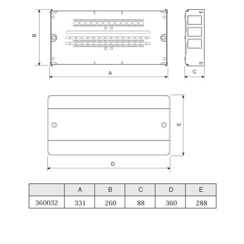 Immagine di Caleffi Cassetta d'ispezione in plastica 360032