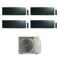 Immagine di Daikin EMURA R32 Climatizzatore a parete quadri split inverter Wi-Fi black | unità esterna 7.8 kW unità interne 7000+7000+15000+18000 BTU 5MXM90A9+FTXJ[20|20|42|50]AB