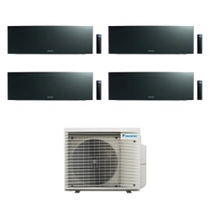 Immagine di Daikin EMURA R32 Climatizzatore a parete quadri split inverter Wi-Fi black | unità esterna 7.8 kW unità interne 7000+7000+7000+18000 BTU 5MXM90A9+FTXJ[20|20|20|50]AB