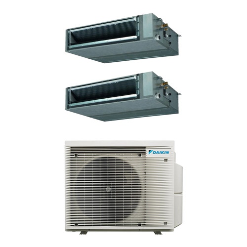 Immagine di Daikin FBA-A Canalizzabile media prevalenza R32 Climatizzatore canalizzabile dual split inverter | unità esterna 6.5 kW unità interne 12000+12000 BTU 2MXM68A9+FBA[35|35]A9