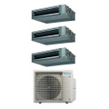 Immagine di Daikin FBA-A Canalizzabile media prevalenza R32 Climatizzatore canalizzabile trial split inverter | unità esterna 7.4 kW unità interne 12000+18000+18000 BTU 4MXM80A9+FBA[35|50|50]A9
