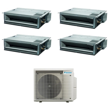 Immagine di Daikin FDXM-F9 Canalizzabile ultrapiatta R32 Climatizzatore canalizzabile quadri split inverter | unità esterna 7.8 kW unità interne 9000+9000+9000+9000 BTU 5MXM90A9+FDXM[25|25|25|25]F9