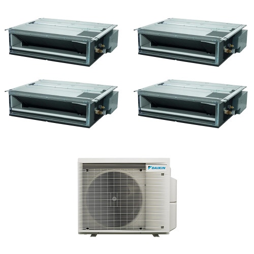 Immagine di Daikin FDXM-F9 Canalizzabile ultrapiatta R32 Climatizzatore canalizzabile quadri split inverter | unità esterna 7.8 kW unità interne 9000+9000+9000+9000 BTU 5MXM90A9+FDXM[25|25|25|25]F9