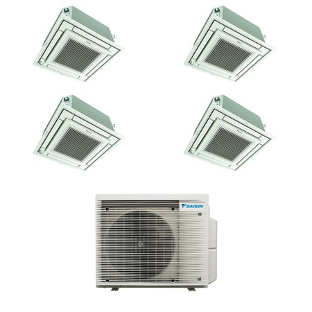 Immagine di Daikin FFA-A9 Cassetta 4 vie R32 Climatizzatore a cassetta quadri split inverter | unità esterna 7.8 kW unità interne 9000+9000+9000+9000 BTU 5MXM90A9+FFA[25|25|25|25]A9