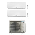 Immagine di Daikin PERFERA R32 Climatizzatore a parete dual split inverter Wi-Fi bianco | unità esterna 7.4 kW unità interne 15000+15000 BTU 4MXM80A9+FTXM[42|42]R