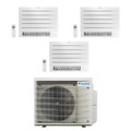 Immagine di Daikin PERFERA Pavimento R32 Climatizzatore a pavimento trial split inverter Wi-Fi bianco | unità esterna 6.8 kW unità interne 7000+7000+7000 BTU 4MXM68A9+CVXM[20|20|20]A9