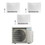 Immagine di Daikin PERFERA Pavimento R32 Climatizzatore a pavimento trial split inverter Wi-Fi bianco | unità esterna 6.8 kW unità interne 7000+7000+7000 BTU 4MXM68A9+CVXM[20|20|20]A9