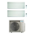 Immagine di Daikin STYLISH R32 Climatizzatore a parete dual split inverter Wi-Fi bianco | unità esterna 5 kW unità interne 7000+15000 BTU 2MXM50A+FTXA[20|42]AW