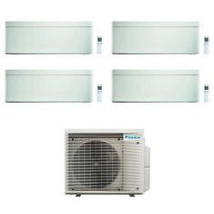 Immagine di Daikin STYLISH R32 Climatizzatore a parete quadri split inverter Wi-Fi bianco | unità esterna 7.8 kW unità interne 5000+7000+18000+18000 BTU 5MXM90A9+CTXA[15]AW+FTXA[20|50|50]AW