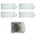 Daikin STYLISH R32 Climatizzatore a parete quadri split inverter Wi-Fi bianco | unità esterna 7.8 kW unità interne 5000+5000+5000+5000 BTU 5MXM90A9+CTXA[15|15|15|15]AW